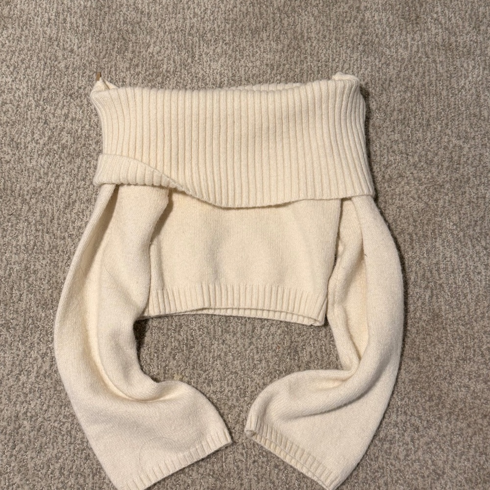 off the shoulder sweater